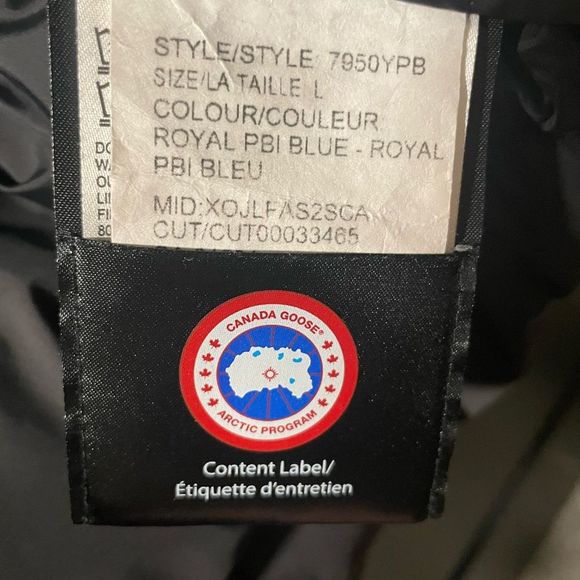 Canada Goose - Youth PBI Chilliwack Bomber Jacket - Blue - Size youth L - Picture 8 of 13